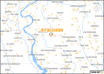 map of Mīt al Kirām