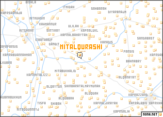 map of Mīt al Qurashī