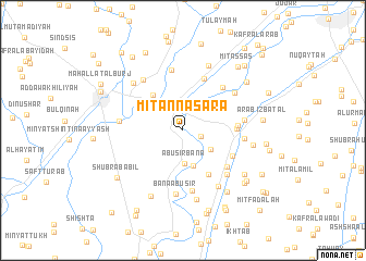 map of Mīt an Naşārá