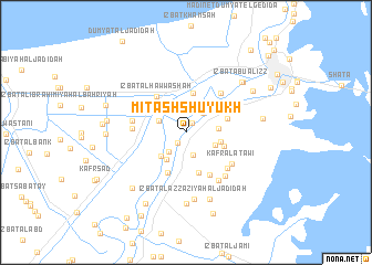 map of Mīt ash Shuyūkh