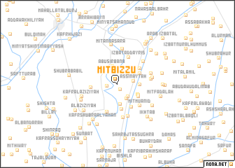 map of Mīt Bizzū