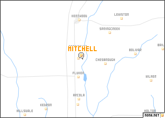 map of Mitchell