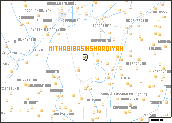 map of Mīt Ḩabīb ash Sharqīyah