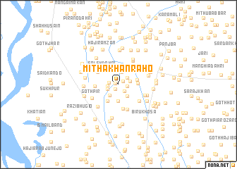 map of Mitha Khān Rāho