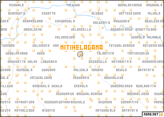 map of Mitihelagama