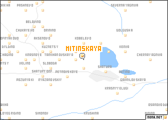 map of Mitinskaya