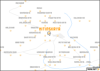 map of Mitinskaya