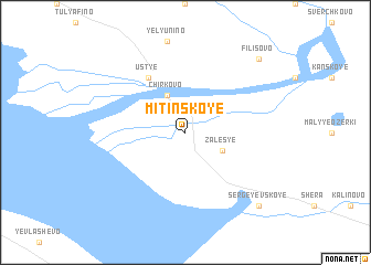 map of Mitinskoye