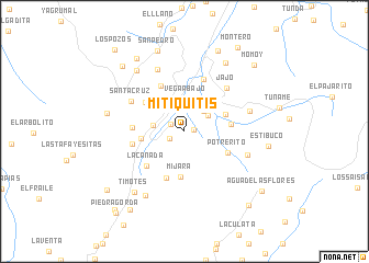 map of Mitiquitís