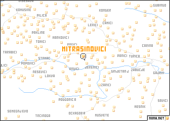 map of Mitrašinovići