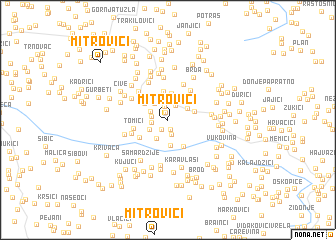 map of Mitrovići