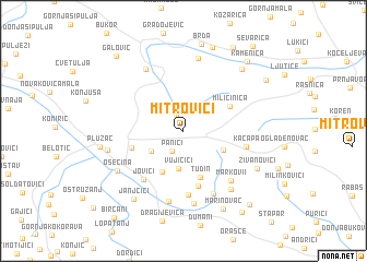 map of Mitrovići