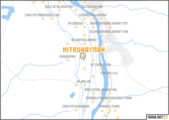 map of Mīt Ruhaynah
