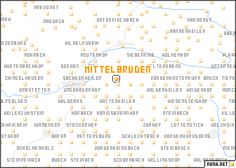 map of Mittelbrüden