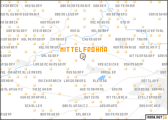 map of Mittelfrohna