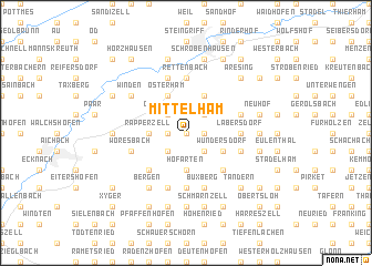 map of Mittelham