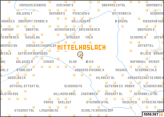 map of Mittelhaslach