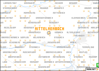 map of Mittelmembach