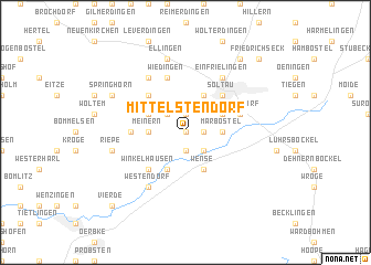 map of Mittelstendorf