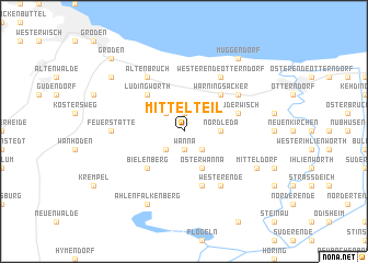 map of Mittelteil