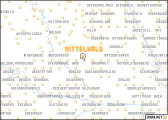 map of Mittelwald