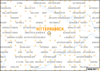 map of Mitteraubach