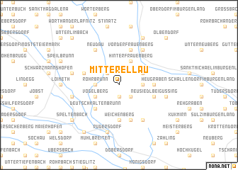 map of Mitterellau