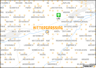 map of Mittergrassing