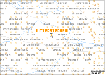 map of Mitterstroheim