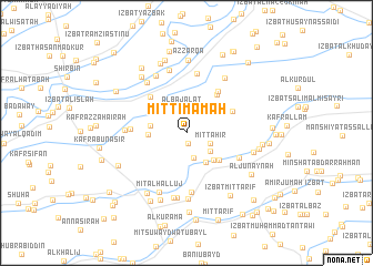 map of Mīt Timāmah