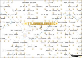 map of Mittlerweilersbach