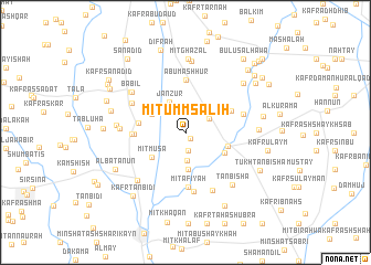 map of Mīt Umm Şāliḩ