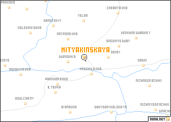 map of Mityakinskaya