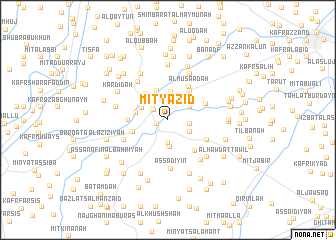 map of Mīt Yazīd