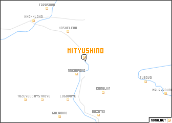 map of Mityushino