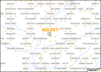 map of Miuleşti