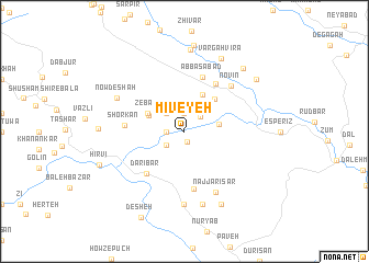 map of Mīveyeh