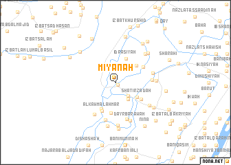 map of Miyānah