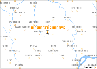 map of Mizaingchaungbya