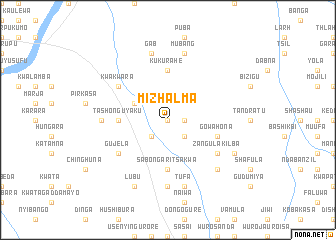 map of Mizhalma