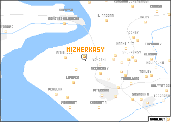 map of Mizherkasy