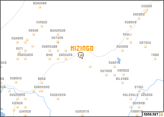 map of Mizingo