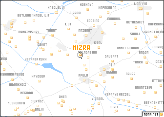 map of Mizra‘