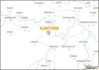 map of Mjanyana