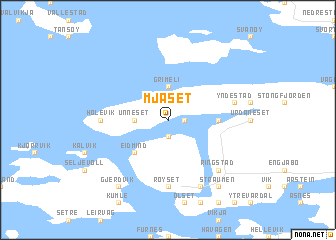 map of Mjåset