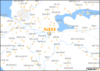 map of Mjedë