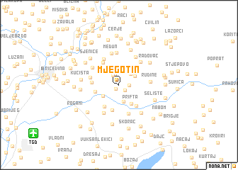 map of Mjegotin
