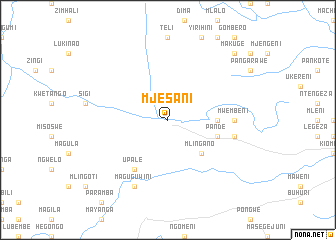 map of Mjesani