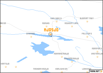 map of Mjösjö