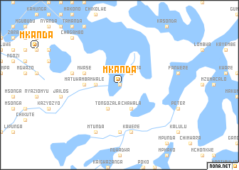 map of Mkanda